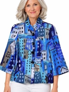 Simply Art by Dolcezza Jacket‎ Size S Wearable Art To Wear